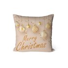 Kit Com 4 Capas Para Almofadas Decorativas Calendário De Natal