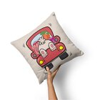 Kit Com 4 Capas Para Almofadas Páscoa Carro De Chocolate