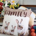 Kit Com 4 Capas Para Almofadas Páscoa Deutsch Ostern