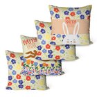 Kit Com 4 Capas Para Almofadas Páscoa Holandesa
