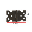 Kit Com 4 Dobradiças Mexicana - Ouro Velho