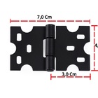 Kit Com 4 Dobradiças Mexicana - Preto Fosco