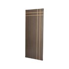 Kit Com 4 Folhas De Porta Madeira Decorada 210x80cm Espessura