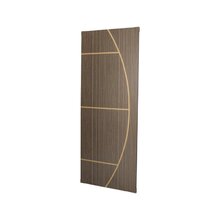 Kit Com 4 Folhas De Porta Madeira Decorada 210x90cm Espessura