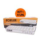 Kit Com 4 Luminárias Led De Emergência Recarregável Bivolt –