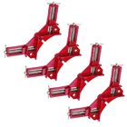 Kit Com 4 Peças - Grampo Sargento Angular 3'' Pequeno Em Meta