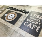 Kit Com 4 Placas Decorativas Em Mdf -tema Café Cafeteria