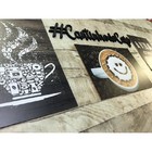 Kit Com 4 Placas Decorativas Em Mdf -tema Café Cafeteria
