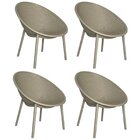 Kit Com 4 Poltronas Para Jardim E Área Externa Drops Fendi