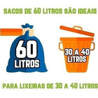 Kit Com 4 Saco De Lixo 60 Litros 100 Unidades Colorido Amarelo