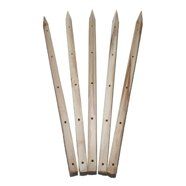 Kit Com 50 Estacas Tutor De Madeira 50cm