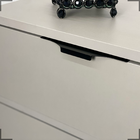 Kit Com 50 Puxadores Para Moveis Slim De Alumínio 200mm Preto