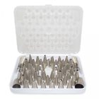 Kit com 52 Bicos de Confeitar em Inox com 01 Acoplador, 02 Ba