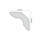 Kit Com 5 Barras Roda Teto De Poliestireno 2.2cm X 22mm X 2,0