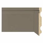 Kit Com 5 Barras Rodapé De Mdf 15cm X 15mm X 2,40m Com Friso