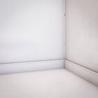 Kit Com 5 Barras Rodapé De Poliestireno 7cmx15mm Frisado 12m