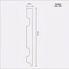 Kit Com 5 Barras Rodapé Mdf 1501 15mmx15cmx240cm Metro Linear