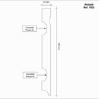 Kit Com 5 Barras Rodapé Mdf 1502 15mmx15cmmetro Linear 12m  B