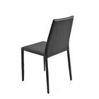 Kit Com 5 Cadeiras De Jantar Amanda Pvc Preto