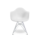 Kit Com 5 Cadeiras Eames Dar Branca Mk-968 - Makkon