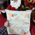 Kit Com 5 Capas Para Almofadas Decorativas Tons De Natal