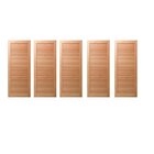 Kit Com 5 Folhas De Porta Maciça 210x72cm Eucalipto Pm09 Vene