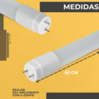 Kit com 5 Lâmpadas Tubulares LED T8 10W 60cm – Cor Vermelho