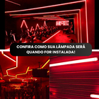 Kit com 5 Lâmpadas Tubulares LED T8 10W 60cm – Cor Vermelho