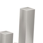 Kit Com 5 Pés Para Armário De Cozinha Provenzza Cromado