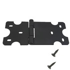 Kit Com 5 Puxadores Chapa Rústica + 4 Dobradiças 42x62