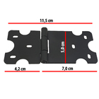 Kit Com 5 Puxadores Chapa Rústica + 4 Dobradiças 42x62