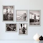 Kit Com 5 Quadros Decorativos - Academia Treino Fitness - 074