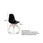 Kit Com 6 Cadeiras Charles Eames Eiffel Preto