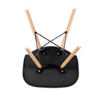 Kit Com 6 Cadeiras Charles Eames Eiffel Preto