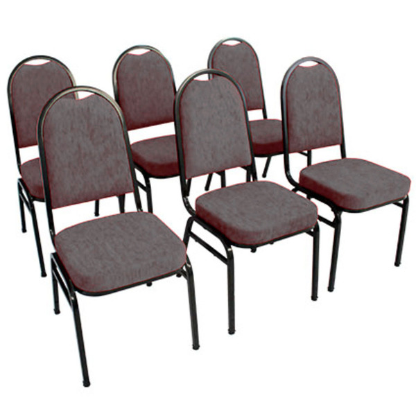 Kit Com 6 Cadeiras Para Auditórios Linha Hotel Cinza