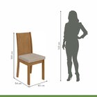 Kit Com 6 Cadeiras Para Sala De Jantar Athenas