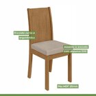 Kit Com 6 Cadeiras Para Sala De Jantar Athenas