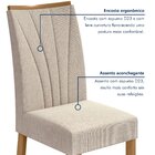 Kit Com 6 Cadeiras Para Sala De Jantar Estofadas Apogeu Amênd
