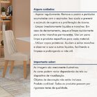 Kit Com 6 Cadeiras Para Sala De Jantar Estofadas Luar Amendoa