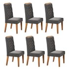 Kit Com 6 Cadeiras Para Sala De Jantar Mdp/mdf Dyniz Veludo G