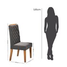 Kit Com 6 Cadeiras Para Sala De Jantar Mdp/mdf Dyniz Veludo G