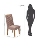Kit Com 6 Cadeiras Para Sala De Jantar Mdp/mdf Dyniz Veludo R