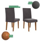 Kit Com 6 Cadeiras Para Sala De Jantar Mdp/mdf Wallace Veludo