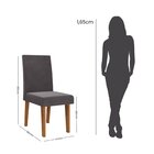 Kit Com 6 Cadeiras Para Sala De Jantar Mdp/mdf Wallace Veludo