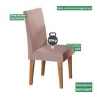 Kit Com 6 Cadeiras Para Sala De Jantar Mdp/mdf Wallace Veludo