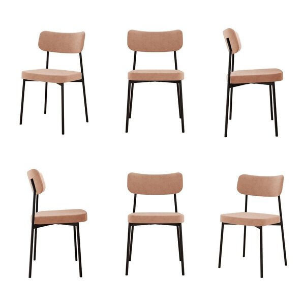 Kit Com 6 Cadeiras Para Sala De Jantar Mona Yescasa Nude