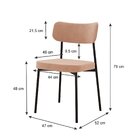 Kit Com 6 Cadeiras Para Sala De Jantar Mona Yescasa Nude