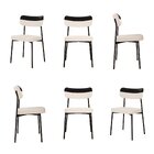 Kit Com 6 Cadeiras Para Sala De Jantar Mona Yescasa Palha/pre