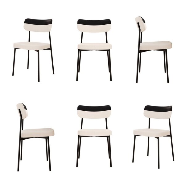 Kit Com 6 Cadeiras Para Sala De Jantar Mona Yescasa Palha/pre