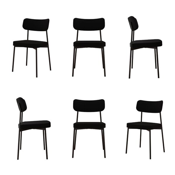 Kit Com 6 Cadeiras Para Sala De Jantar Mona Yescasa Preto